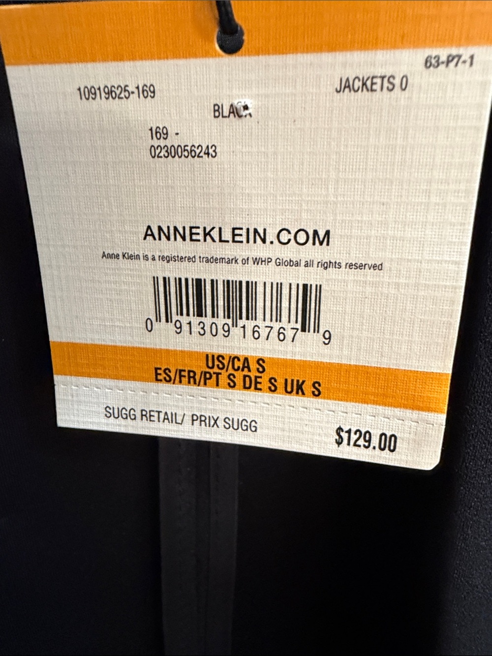 Anne Klein Black Open-Front Blazer with Roll-Tab Sleeves - Picture 3 of 3